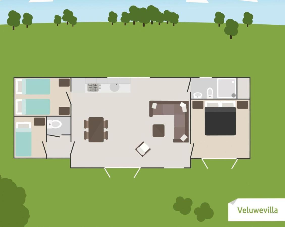 6-Persoons Veluwe Villa ฟัวร์เธาเซอ ภายนอก รูปภาพ